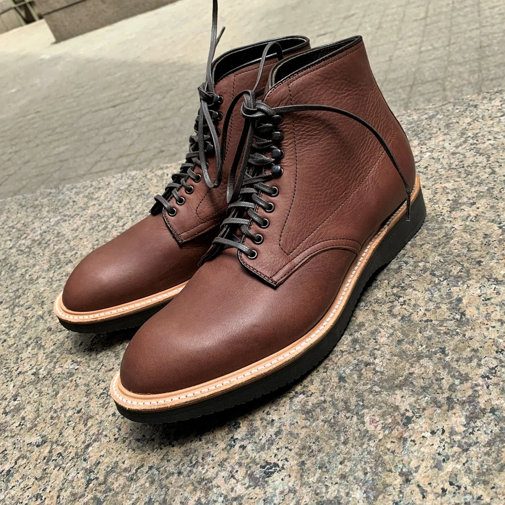 D5828hblk Utica Brown Calf — mouldedshoe